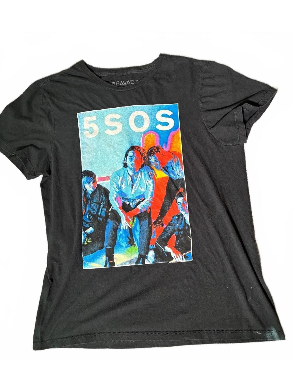 5SOS Five Seconds Of Summer T Shirt 2018 Print Size Large Bravado
